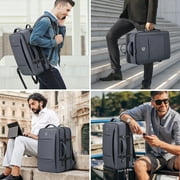 UKEIN Travel Backpack with USB Charging Port 40L Expandable 17 Inch Carry On Backpack Water-resistant Work Business Laptop Backpack for Men