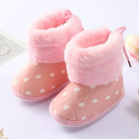 

Baby Girls Boys Soft Booties Snow Boots Toddler Warming Shoes