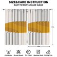 thumbnail image 2 of Modern Abstract Geometric Lines Boho Curtains-Blackout Curtains Bedroom Decor Living Room Darkening Grommet Window Drapes 2 Panels Set 52"x 84", 2 of 2