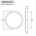 thumbnail image 2 of Tirador de dedo para puerta de clóset KOVOSCH, paquete de 8, acero negro, 2 of 6