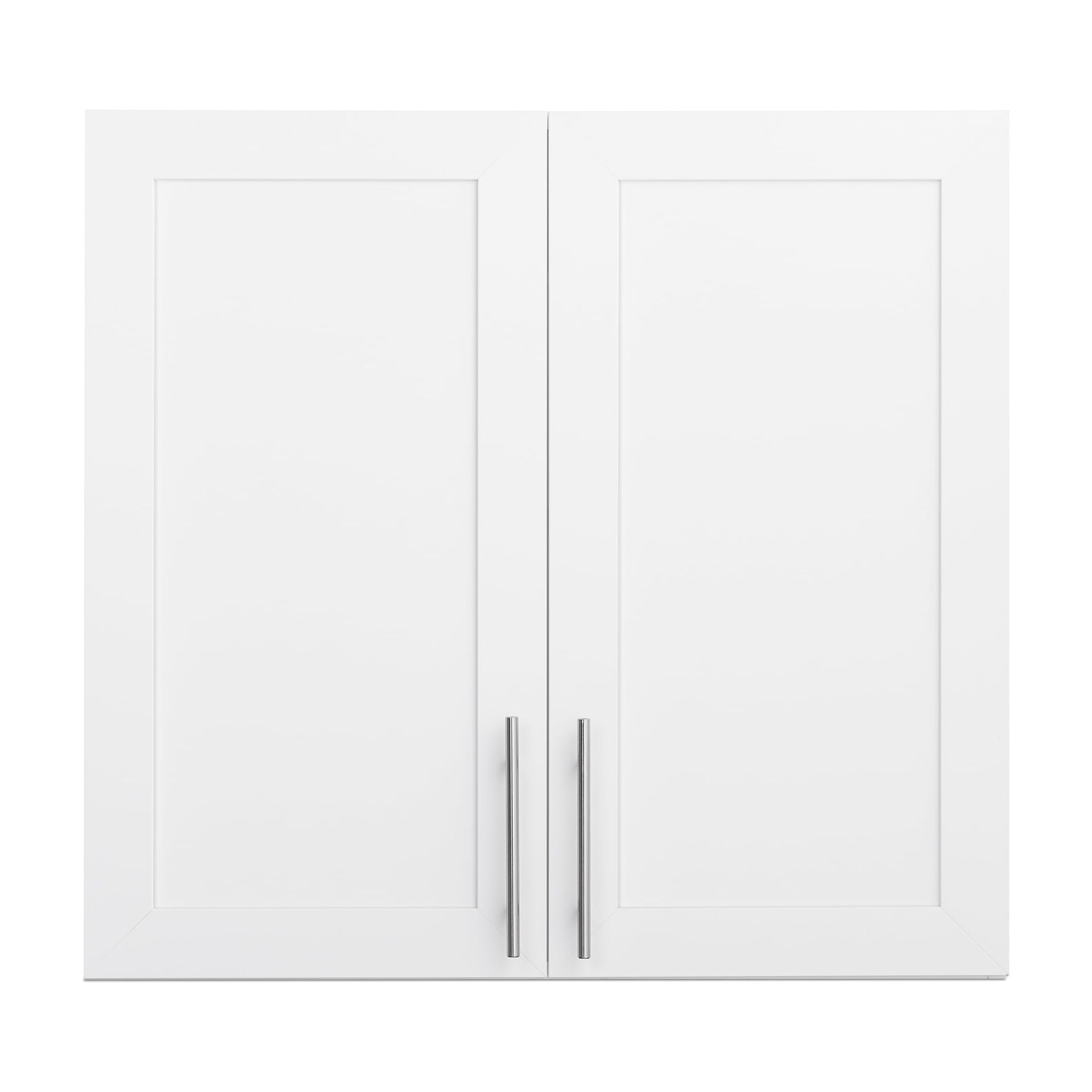 Prepac Elite 32" H Wall Cabinet with Panel Doors, White Storage Cabinet, Bathroom Cabinet, Pantry Cabinet with with 1 Adjustable Shelf 12.75" D x 32" W x 30" H, WSUR-1003-1
