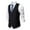 Black, variant on Bcfgryg Mens Fashion Stripes Retro Casual Suit Vest Men's Jacket Black L