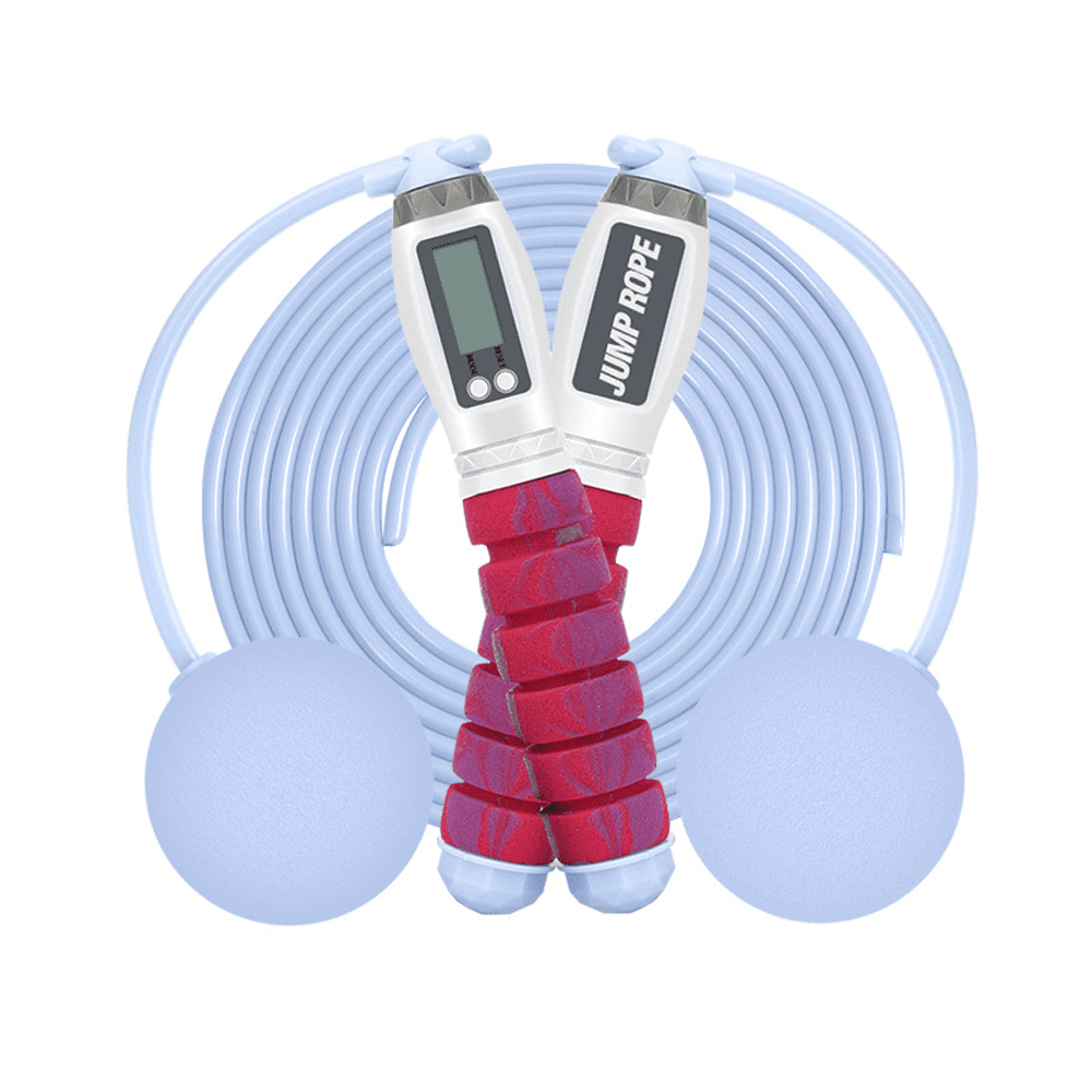 Weighted Jump Rope for 2 in 1 with Calorie Counter Cordless Jump Rope