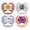 Love/Glow, variant on Dr. Brown's Advantage Baby Pacifier, Fully Symmetrical, Silicone Bulb, 0-6m, BPA Free, Sunrise/Glow, 4 Pack