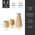 thumbnail image 4 of Viski Hinoki Cypress 3 Piece Japanese Sake Set, 2 Wooden Cups and Carafe, 4 of 8