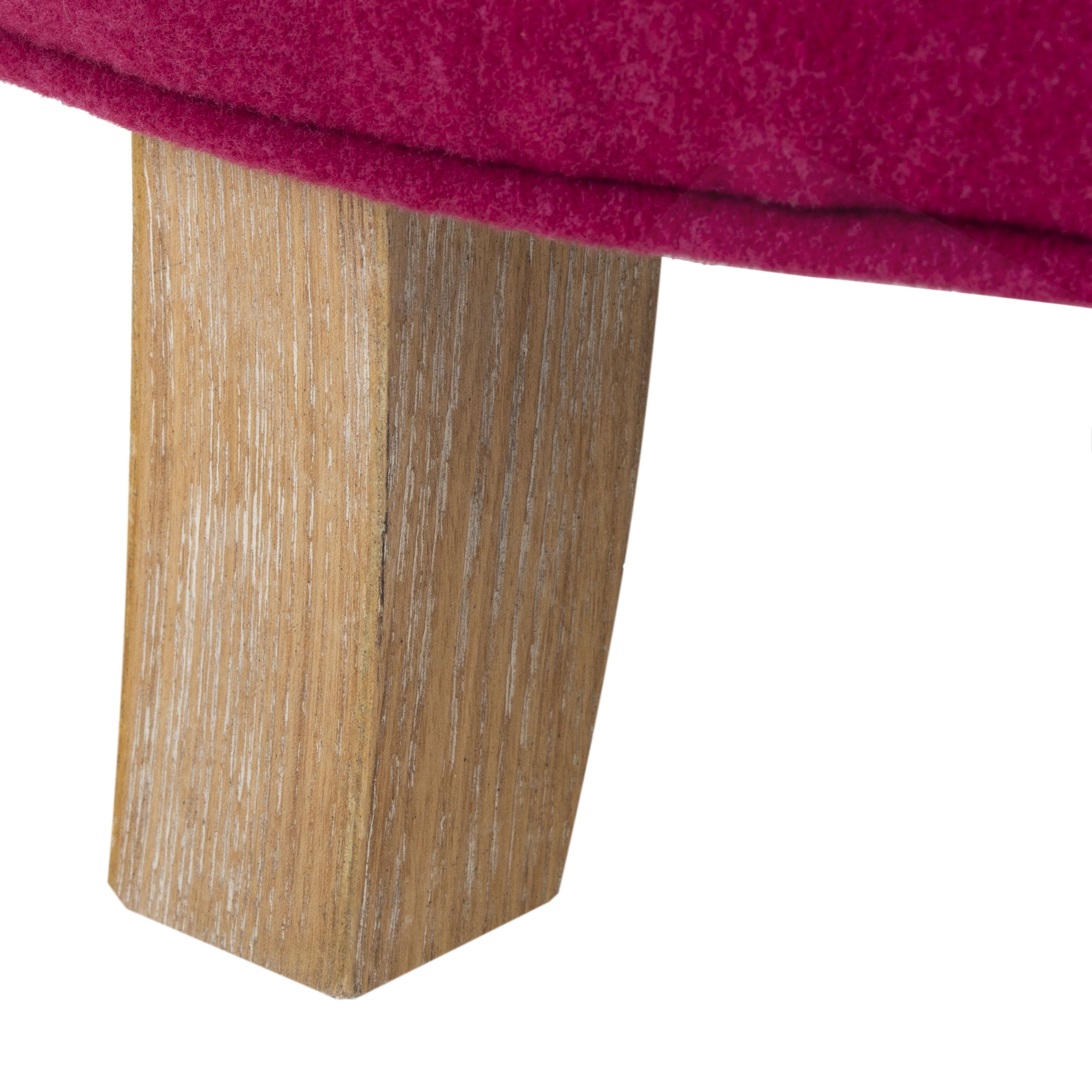 SAFAVIEH Amelia Contemporary Glam Tufted Storage Ottoman, Berry