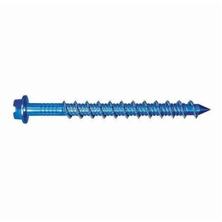Tapcon Masonry Screw 1/4 Dia. Hex 6 in L Carbon Steel Blue Climaseal 100 PK 3205407