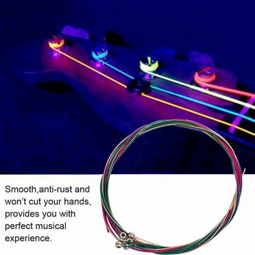 6Pcs/Set Acoustic Guitar String Replacement Steel for Musical Instruments Electric Bass Accessory