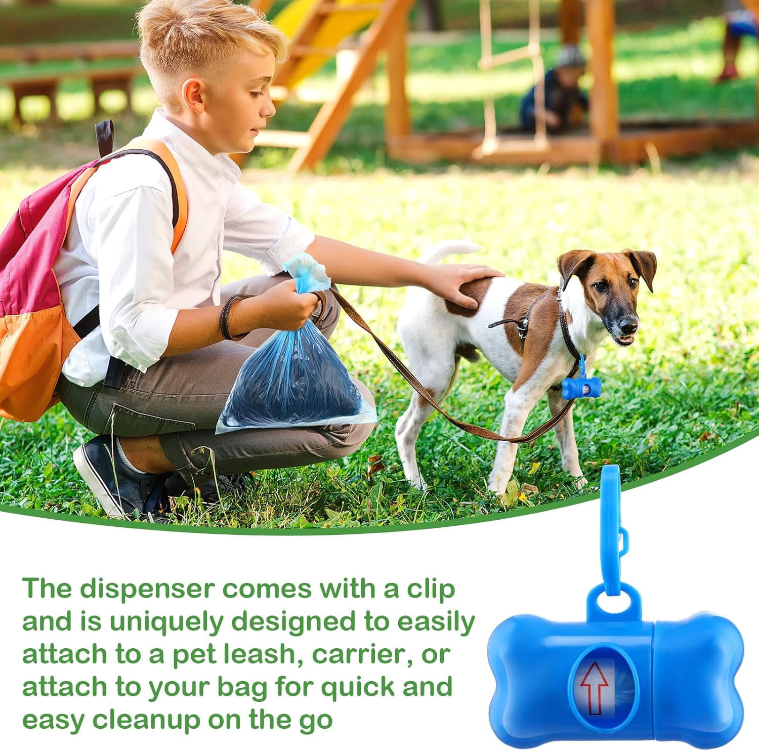 192 Sets Dog Poop Waste Bags with Dispenser Bulk Pet Waste Disposal Puppy Pet Supplies for Walking Travel Outdoor Odorless Leakproof