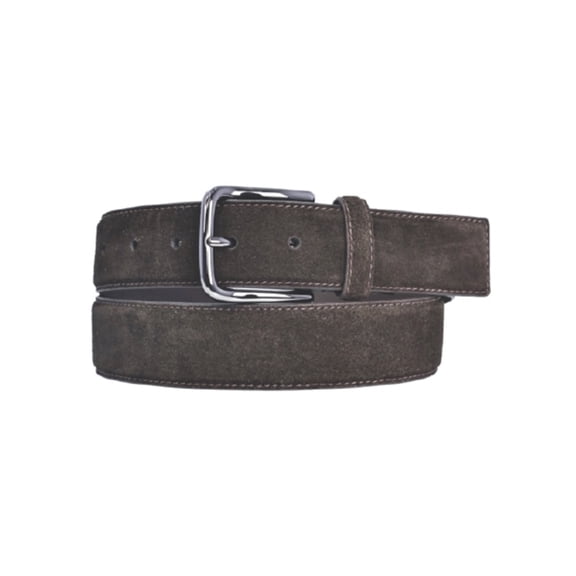 Free Assembly Men's 35mm Brown Suede Leather Belt Size Medium