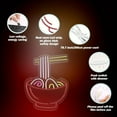 thumbnail image 2 of UPONRAY Ramen Neon Sign Led Noodle Neon Lights for Wall Decor, Neon Food Sign Powered by USB Delicious Ramen Light Up Sign for Restaurant Kitchen Japanese Ramen Shop Windows, 2 of 3