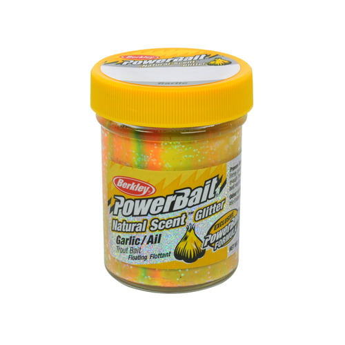 Berkley PowerBait Natural Glitter Trout Dough Bait Garlic Scent