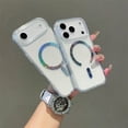 thumbnail image 6 of Magnetic Glitter Case For iPhone 17, Compatible with MagSafe, Sparkle Bling Luxury Shiny Clear Slim Protective Shockproof Phone Cover for Women Girls For iPhone 17, B, 6 of 13