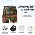 thumbnail image 5 of Lsque Mens Swim Trunks Dog On Floral Couch Pattern - Bathing Suit Compression Liner - Beach Swim Shorts Swimwear - (S-3XL) - Stretch Quick Dry -, 5 of 9