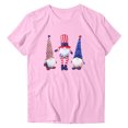 thumbnail image 4 of Birdeem Fête de l'Indépendance Mode Femmes Décontracté Col Rond Manches Courtes Imprimé Hauts Blouse pour Dames, 4 of 7