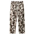 thumbnail image 4 of Puntoco Pantalones de pierna recta para hombre, estilo casual, pantalones estampados, pantalones con estampado floral, 4 of 9