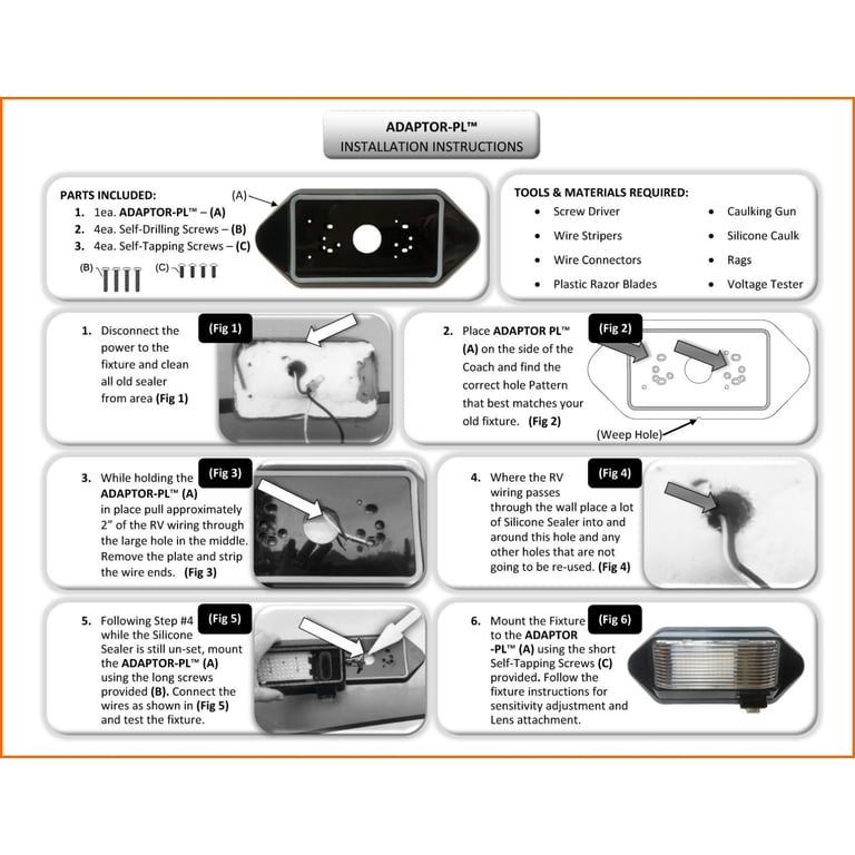 MG1000-450W, 12 volt, Camper or RV motion Light, White, Day/Night Sensor, 450 LM
