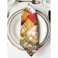 thumbnail image 2 of Hokiten Kitchen Dinner Napkins Set of 4 Orange Retro Rooster Cloth Napkins Reusable Washable Table Napkins for Weddings Cocktail Parties Holiday Table Decor 20x20 Inch, 2 of 8