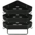 thumbnail image 1 of 1 Set Bathroom Corner Shelf Shampoo Holder Towel Holder Shower Organizer Rack No Drilling, 1 of 8