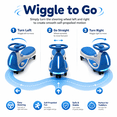 thumbnail image 3 of FUPOJH 12V Electric Wiggle Car, 2-in-1 Kids Ride-On Toy with Music, LED Wheels, 150 lbs Capacity for Ages 3+,Blue, 3 of 7