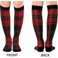 thumbnail image 2 of GZHJMY Buffalo Plaid Compression Socks, Women Men Long Stocking (20-30mmHg), Travel Knee High Stockings for Athletic Sports,Running,Cycling,Nursing, 2 of 7