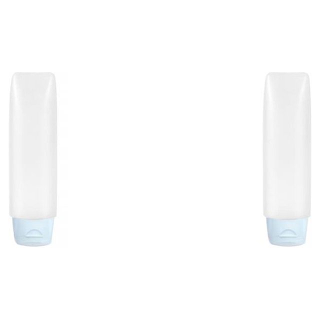 maskred Travel Bottle Portable Cosmetic Container Refillable Pocket Squeezable Dispenser Tube Household Personal Care 30ML Blue 2Set