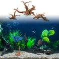 thumbnail image 3 of Natural Wood Trunk Driftwood Tree Aquarium Fish Tank Plant Stump Ornament Decor, 3 of 5