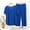 Blue, variant on Pajama Set for Women Modal Blend Short Sleeve and Capri Pants Loungewear Two-Piece Soft Solid Color Home Wear