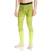 Asics Men's Shori Printed Compression Tight Neon Lime/Black XLarge