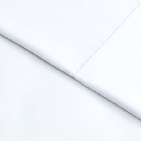 MAINSTAYS SUPER SOFT BRUSHED MICROFIBER BED SHEET SET, ARCTIC WHITE, QUEEN, 4 PIECE