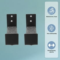 Worgeous 2pcs Surfboard Wall Rack Display -mounted Surfboard Hanger (Black)