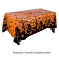 thumbnail image 1 of NEW Halloween Pumpkin Table Cloth Spider Web Cobweb Cover Black Party Decoration, 1 of 5