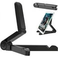 thumbnail image 1 of （Noir）Support Tablette Bureau, Réglables Support Portable Porte Tablette pour iPad Samsung Galaxy et Kindle Fire Tablettes, Support Téléphone Bureau pour iPhone 13 12 11 Pro Max, 1 of 5