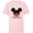 Soft Pink, variant on Disney Mickey Mouse Red Shorts Icon Nephew Family- Short Sleeve T-Shirt for Kids - Customized-White