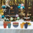 thumbnail image 2 of 1 Set of Safe Wheat Straw Tableware Reusable Portable Home Tableware Durable Camping Tableware, 2 of 8