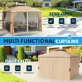thumbnail image 5 of SUNCROWN 10' x 10' Outdoor Patio Canopy Gazebo with Mosquito Netting- Beige, 5 of 13
