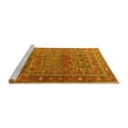 thumbnail image 2 of Ahgly Company Machine Washable Indoor Square Persian Yellow Traditional Area Rugs, 8' Square, 2 of 4
