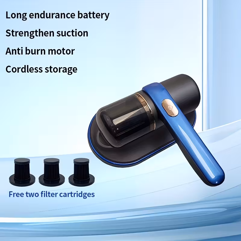 Potente aspiradora portátil inalámbrica de carga rápida USB de succión, equipada con dos baterías de gran capacidad de 2000Mah