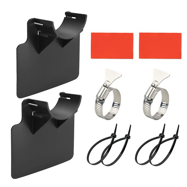 Soporte para manguera de piscina Protección contra torceduras, 2 piezas Piscina de 38 mm (negro) Afortunado Sencillez