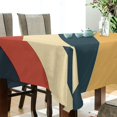 thumbnail image 5 of Yayeee Tablecloths 54" x 54" Rectangle Wrinkle Resistant Party Table Cover, Beige Stripes, 5 of 8