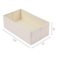 thumbnail image 4 of Unique Bargains Fabric Collapsible Storage Bin for Closet Organizers Beige 12"x7"x3.9", 4 of 6