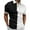 Black, variant on CBGELRT Black White Patchwork Mens Shirts Fashion Zipper Turn down Collar Dress Shirt Summer Casual Regular Fit Formal Shirt Blouse Tops Black M