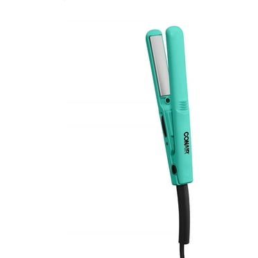 Conair Mini 1/2" Ceramic Flat Iron Hair Straightener, Turquoise