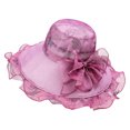 thumbnail image 1 of Sombrero de circunferencia de 56-58cm para mujer, sombrero para el sol de verano con ala grande, protector solar anti-ultravioleta, sombrero de playa para el sol, viajes al aire libre, sombrero de, 1 of 5