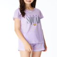 thumbnail image 4 of Ensemble de Pyjama 2 Pcs pour Filles, Rayures et Paillettes, Taille 6-16, 4 of 7