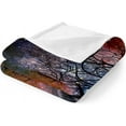 thumbnail image 5 of Galaxy Tree Blanket Night Forest Starry Sky Colorful Stars Decor Gifts for Women Kids Girls Men Husband Wife Birthday Autumn Fall Decor Plush Throw 50"x60", 5 of 6