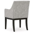 thumbnail image 6 of Signature Design by Ashley Burkhaus Traditional Dining Upholstered Arm Chair, Set of 2, Gray & Dark Brown, 6 of 6