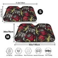 thumbnail image 3 of Fotbe Vintage Gaming Car Windshield Sunshade | Sun Visor Protector Front Window Shade, Keeps Out UV Rays, Keeps Your Vehicle Cool-Medium, 3 of 7