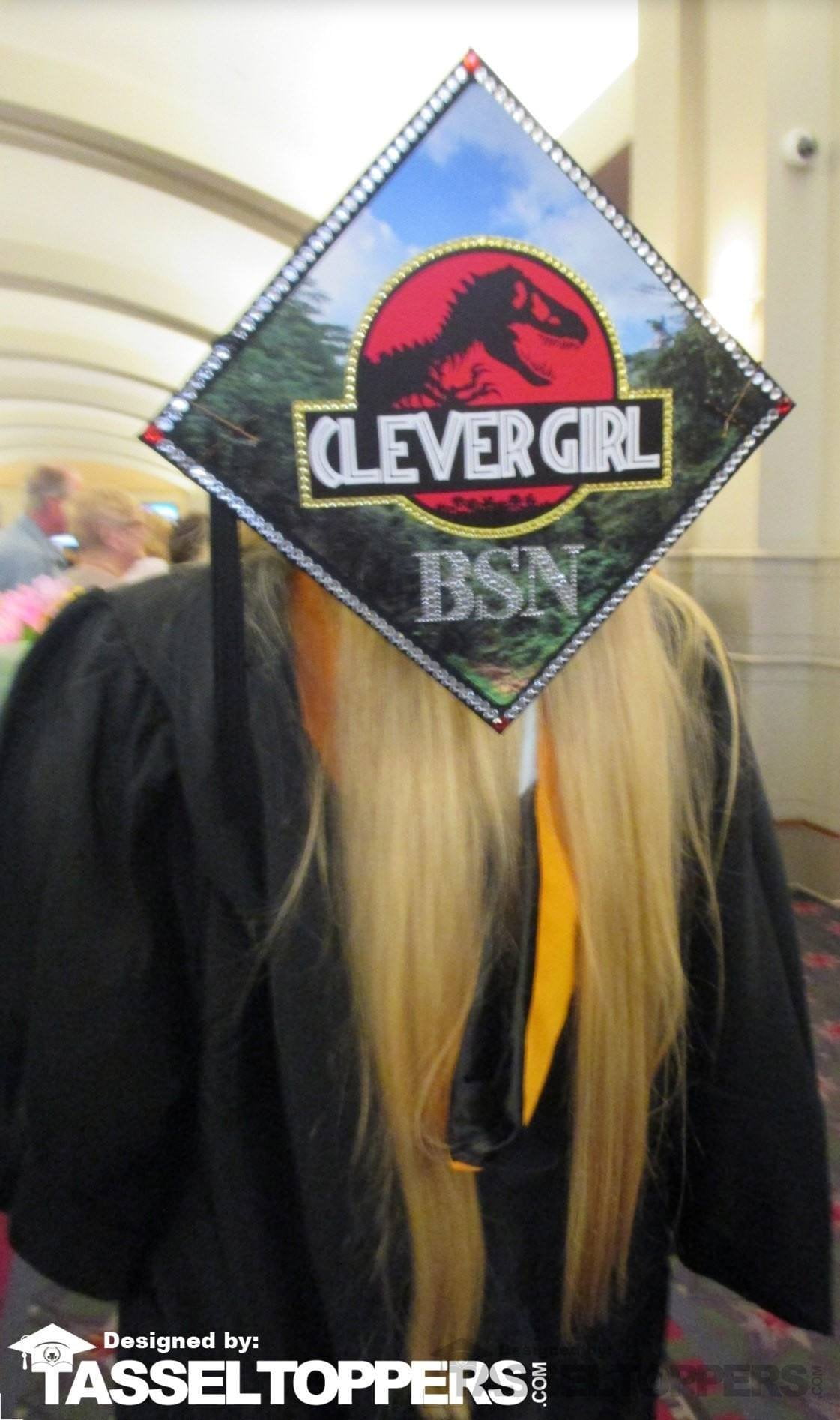 clever girl grad cap