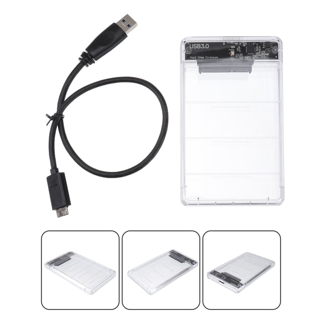OULII portable hard drive case hard drive case Plastic Data Exchange for Home Users 1Pack Back to School